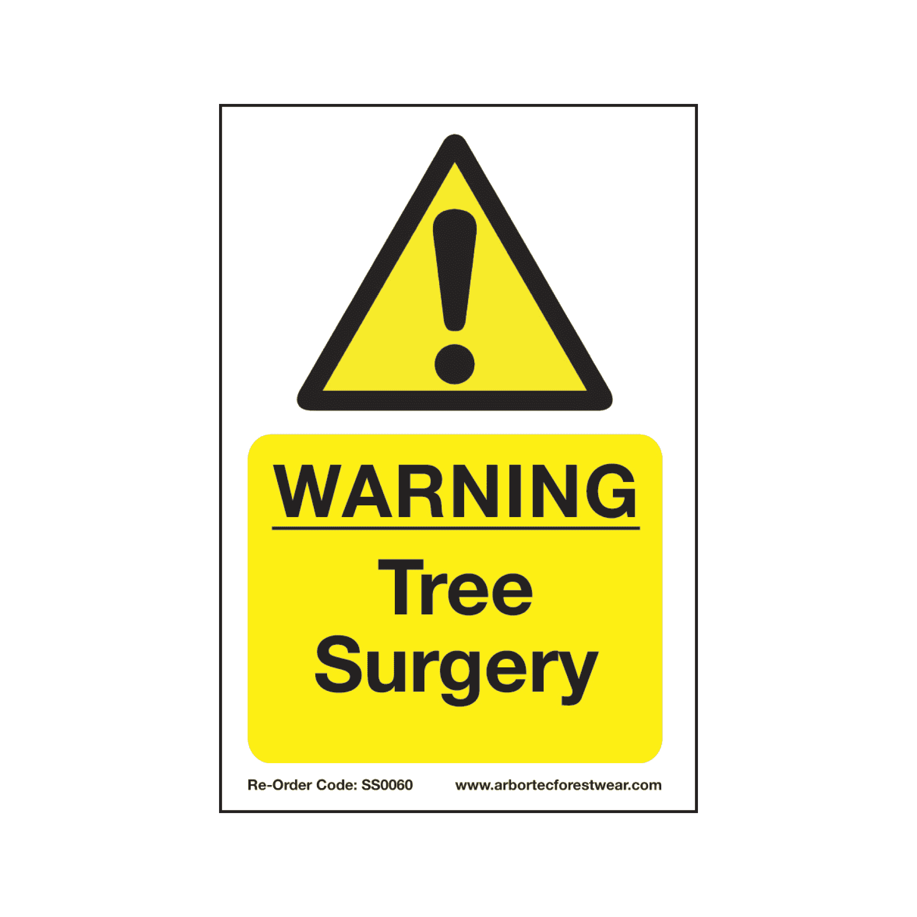 Treehog Corex Safety Sign - Warning Tree Surgery