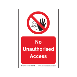 Treehog Corex Safety Sign - No Unauthorised Access