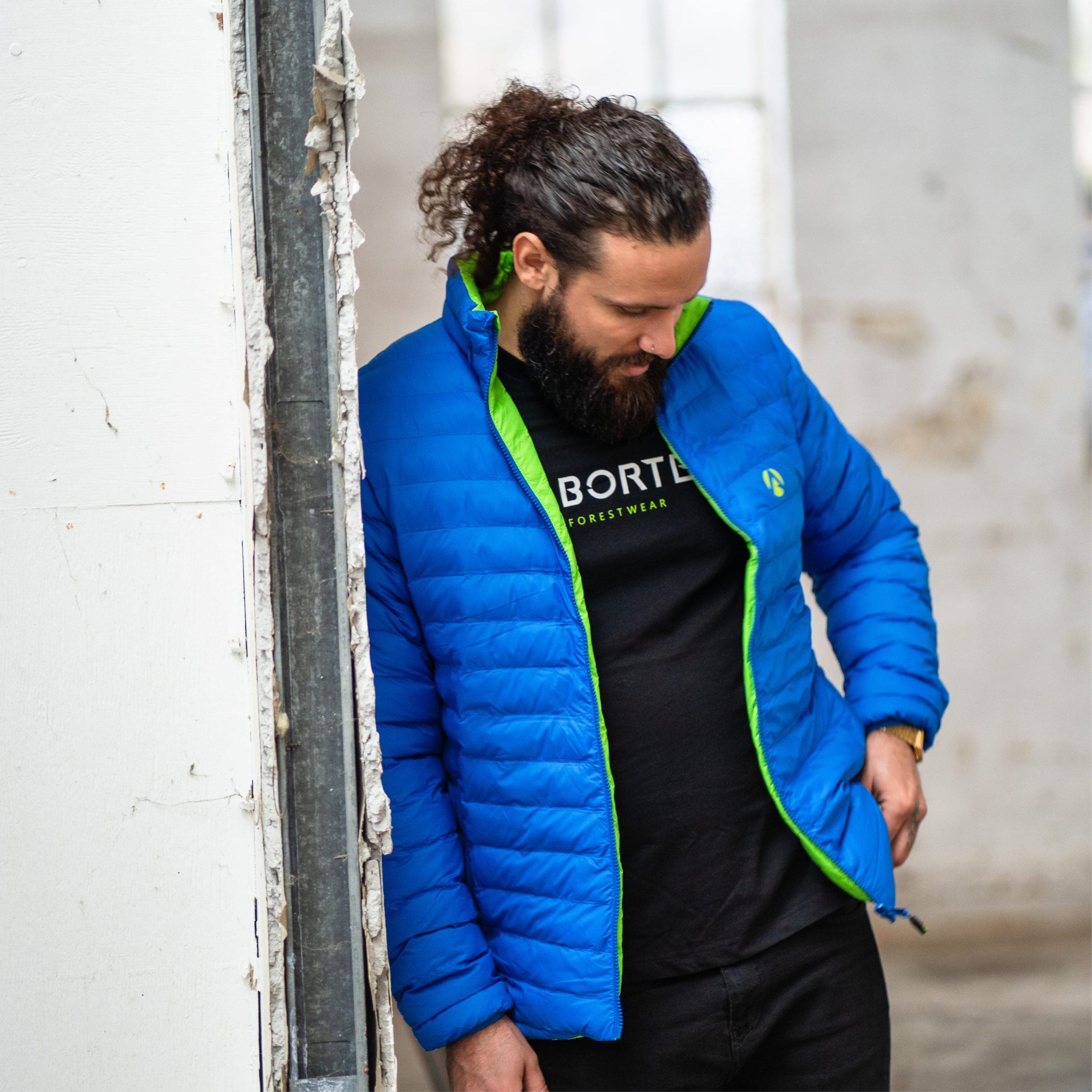 AT4600 - Reversible Puffer Jacket - Lime/Blue - Image 15